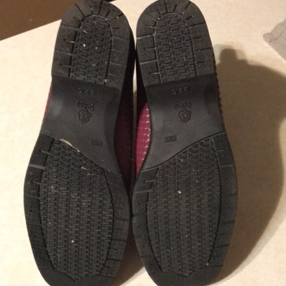 Pansy Women's Rain Booties Size 5.5 USA Burgundy Purple - Picture 5 of 6